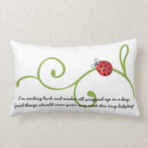 Ladybug in wijn kussen