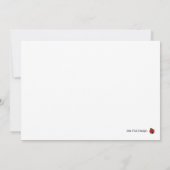 Ladybug Invitation pour l'anniversaire ou le Baby  (Dos)