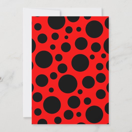 Ladybug Invitation pour le 3ème anniversaire (Dos)