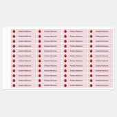 Ladybug Iron Nom Étiquettes pour le camp scolaire (Feuille)