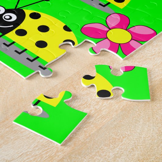 Ladybug Jigzaag Puzzle Legpuzzel (Zijkant)