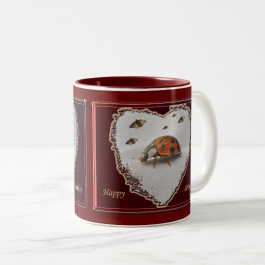 Ladybug Joyeux Anniversaire Mug (Devant droit)