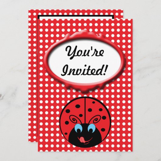 Ladybug Kaart (Voorkant / Achterkant)