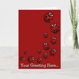 Ladybug Kaart Custom Ladybug Art Kaart - Aangepast