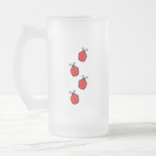 LadyBug Kantoor Home personaliseer de bestemming Matglas Bierpul