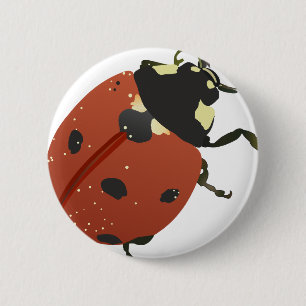 LadyBug Kantoor Home personaliseer de bestemming Ronde Button 5,7 Cm