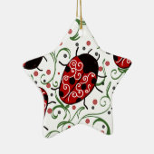 Ladybug Keramisch Ornament (Rechts)