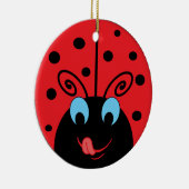 Ladybug Keramisch Ornament (Rechts)