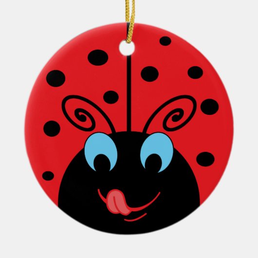 Ladybug Keramisch Ornament (Voorkant)