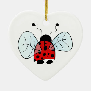 Ladybug Keramisch Ornament