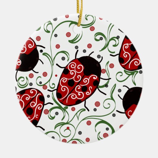 Ladybug Keramisch Ornament (Voorkant)