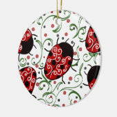 Ladybug Keramisch Ornament (Links)