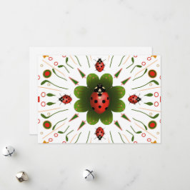 Ladybug Kerst Kaart