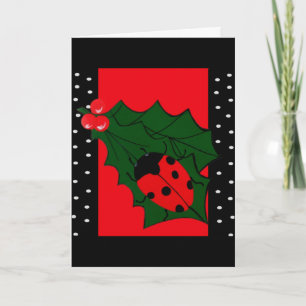 Ladybug Kerst Kaart
