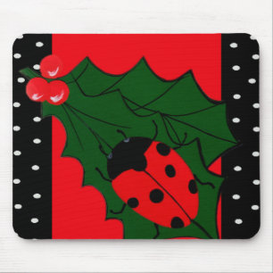 Ladybug Kerstmis Mousepad Muismat