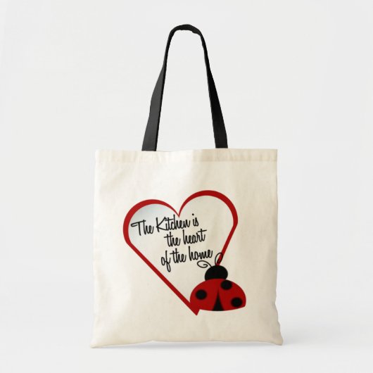 Ladybug Kitchen Canvas tas (Voorkant)