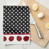 Ladybug Kitchen Towel Theedoek (Quarter Fold)