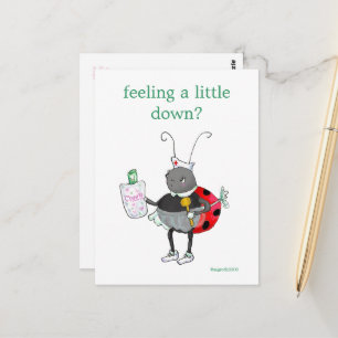 Ladybug krijgen goed Briefkaart