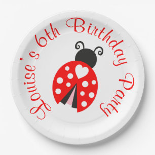 Ladybug Ladybird Birthday Party Papieren Bordje