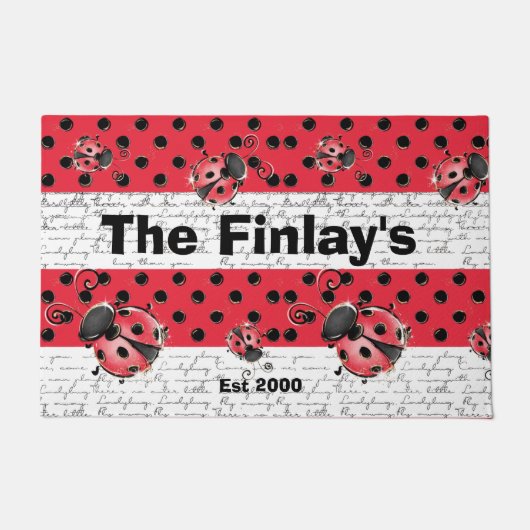 Ladybug Ladybird design Deurmat (Voorkant)