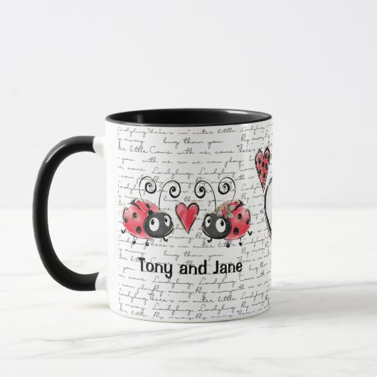 Ladybug Ladybird design Mok (Links)