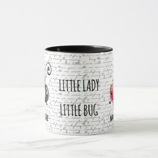 Ladybug Ladybird design Mug (Centre)