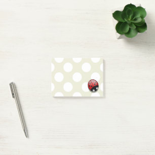 Ladybug (Ladybird, Lady Beetle) met Stippen - Rood Post-it® Notes