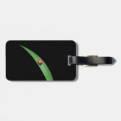 Ladybug Leaf Bagagelabel (Achterkant horizontaal)