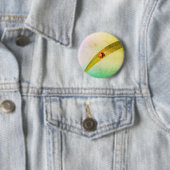 Ladybug Leaf Ronde Button 5,7 Cm (In situ)