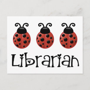 Ladybug Librarian Gift Briefkaart