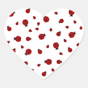 ladybug-liefde hart sticker