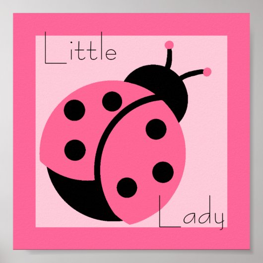 Ladybug "Little Lady"-printer Poster (Voorkant)