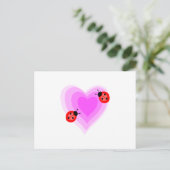 Ladybug Love Briefkaart (Staand voorkant)