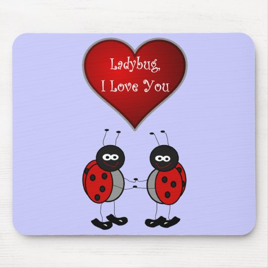 Ladybug Love Mousepad Muismat (Voorkant)