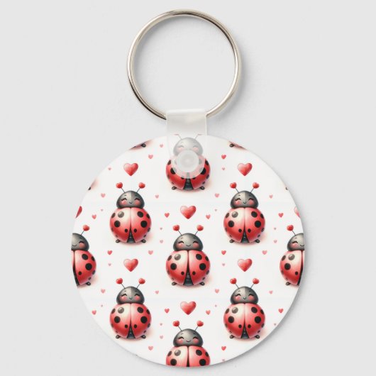 Ladybug Love (personalized) Sleutelhanger (Voorkant)