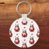 Ladybug Love (personalized) Sleutelhanger (Voorkant)