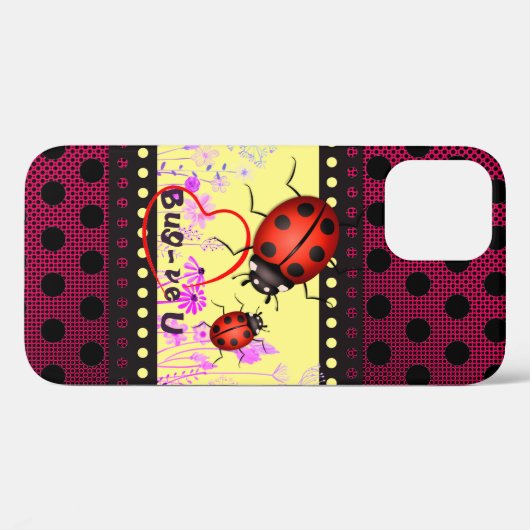 Ladybug Luck Hoesje-Mate iPhone Case (Achterkant (horizontaal))