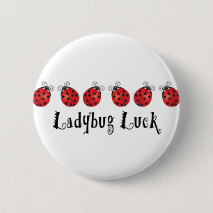 Ladybug Luck Ronde Button 5,7 Cm