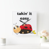 LADYBUG: "MAKKELIJK MAKEN" VIERKANTE KLOK (Huis)