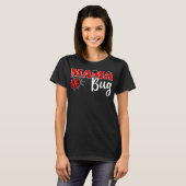 Ladybug Mam van de 'Birthday Girl'-Moederdag T-shirt (Voorkant volledig)