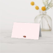 Ladybug Menu Cartes de tente et Cartes de place (Dos)