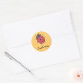 Ladybug merci autocollant (Enveloppe)