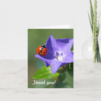 Ladybug Merci carte de note