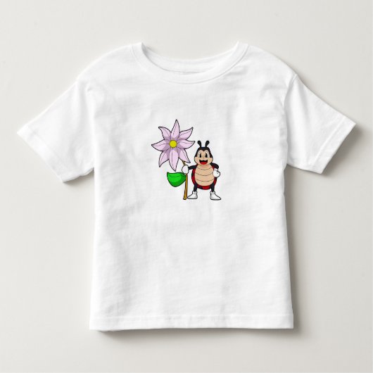 Ladybug met Flower.PNG Kinder Shirts (Voorkant)