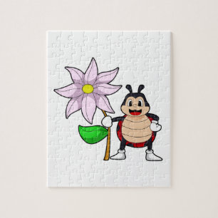Ladybug met Flower.PNG Legpuzzel