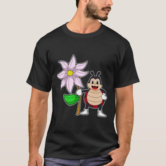 Ladybug met Flower.PNG T-shirt (Voorkant)