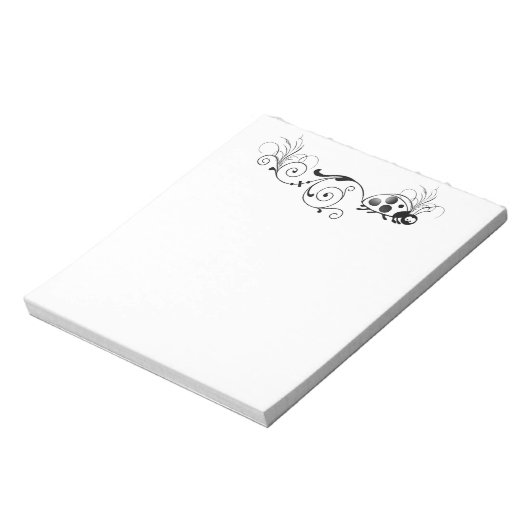 Ladybug met leuke staart notitieblok (Gedraaid)