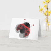 Ladybug met operationele Wings Kaart (Gele Bloem)
