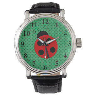 Ladybug met Polka Dots Design Horloge