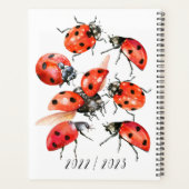 Ladybug met rode en zwarte Waterverf Planner (Achterkant)